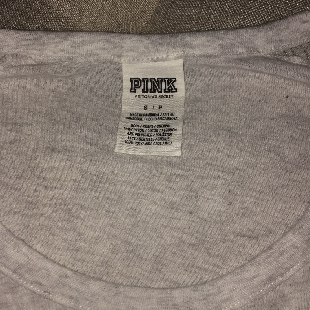 Victoria's Secret PINK sheer long sleeve shirt - Picture 3 of 7